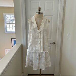 Victoria's Secret Women's White and Cream Pajamas